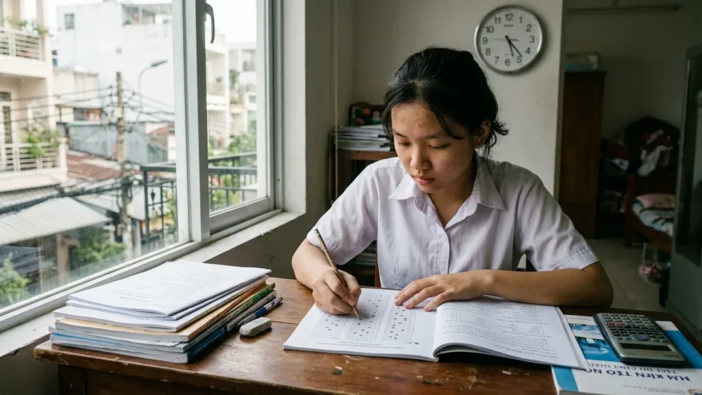 Học sinh lớp 12 tại TP.HCM ôn thi đánh giá năng lực ĐHQG-HCM với đề trắc nghiệm
