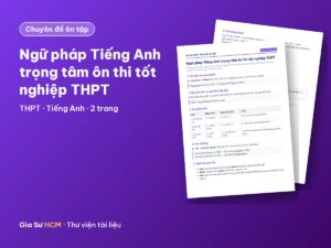 Ảnh bìa: Ngữ pháp Tiếng Anh trọng tâm ôn thi tốt nghiệp THPT